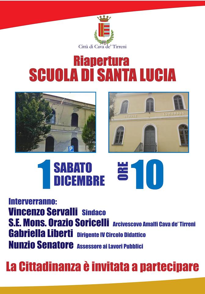 Riaperta la scuola a Santa Lucia, ora si pensa alla scuola e ai bambini di Passiano