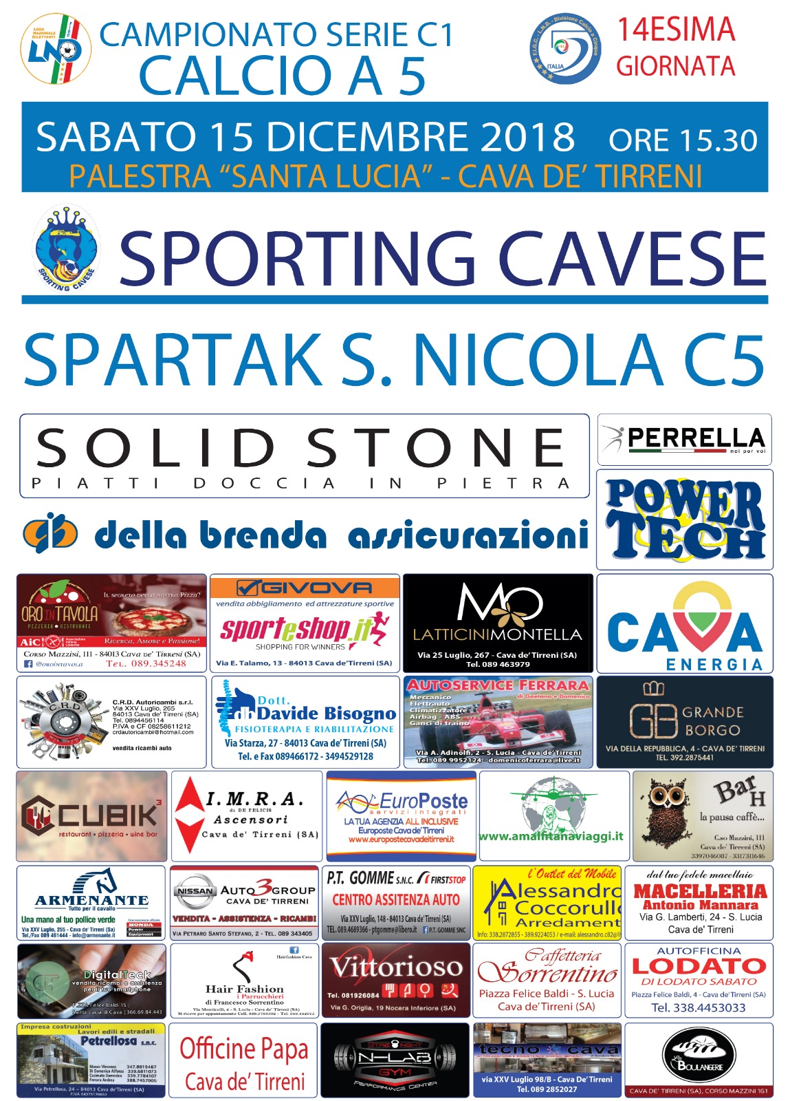 Sporting Cavese VS Spartak S. Nicola C5